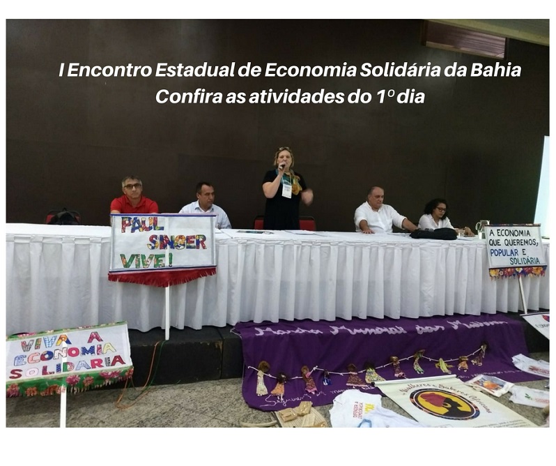 Governo e organizações sociais promovem I Encontro Estadual de Economia Solidária na Bahia