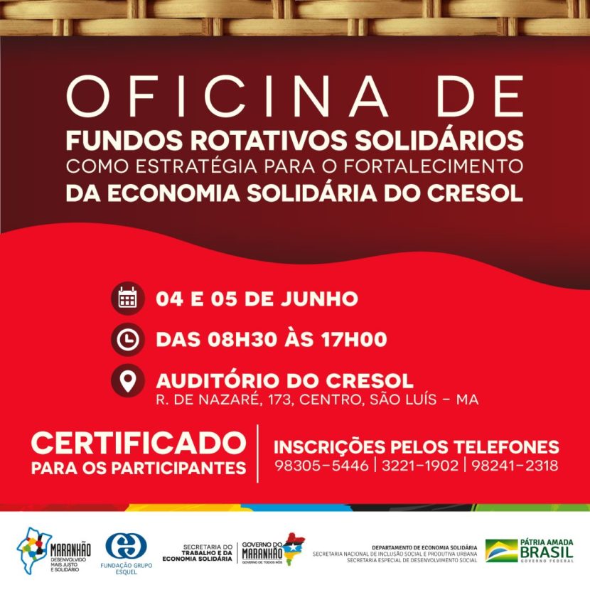 Oficina de Fundos Rotativos Solidários no CRESOL – Maranhão