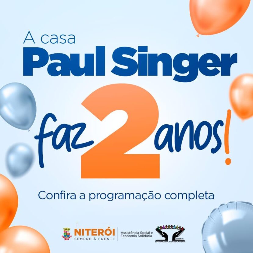 CRESOL, também conhecido como Casa Paul Singer, no Rio de Janeiro tem programão especial pelos 2 anos de existência